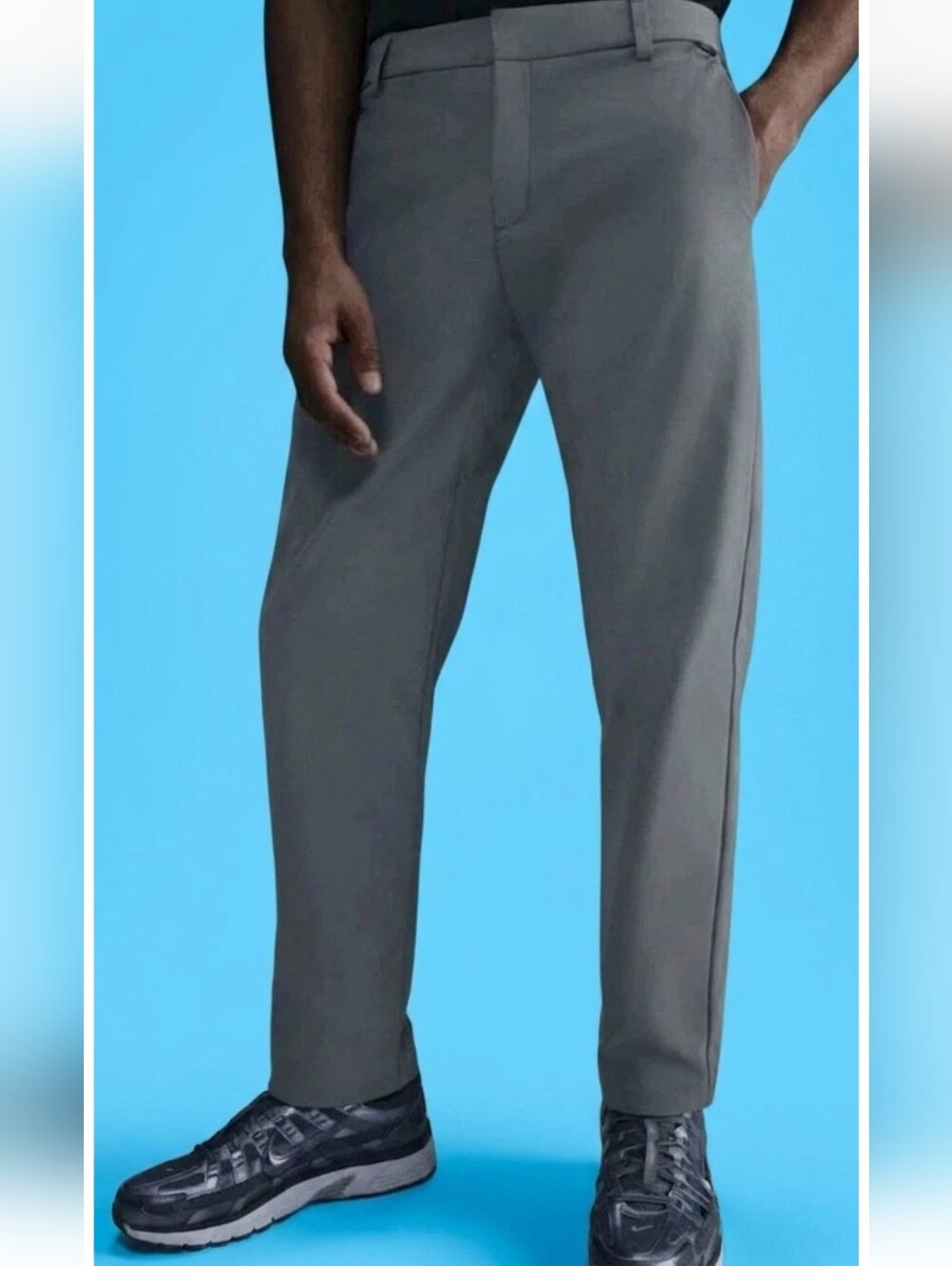 $125 Nike 24.7 PerfectStretch Dri-FIT 5-Pocket Pants Gray